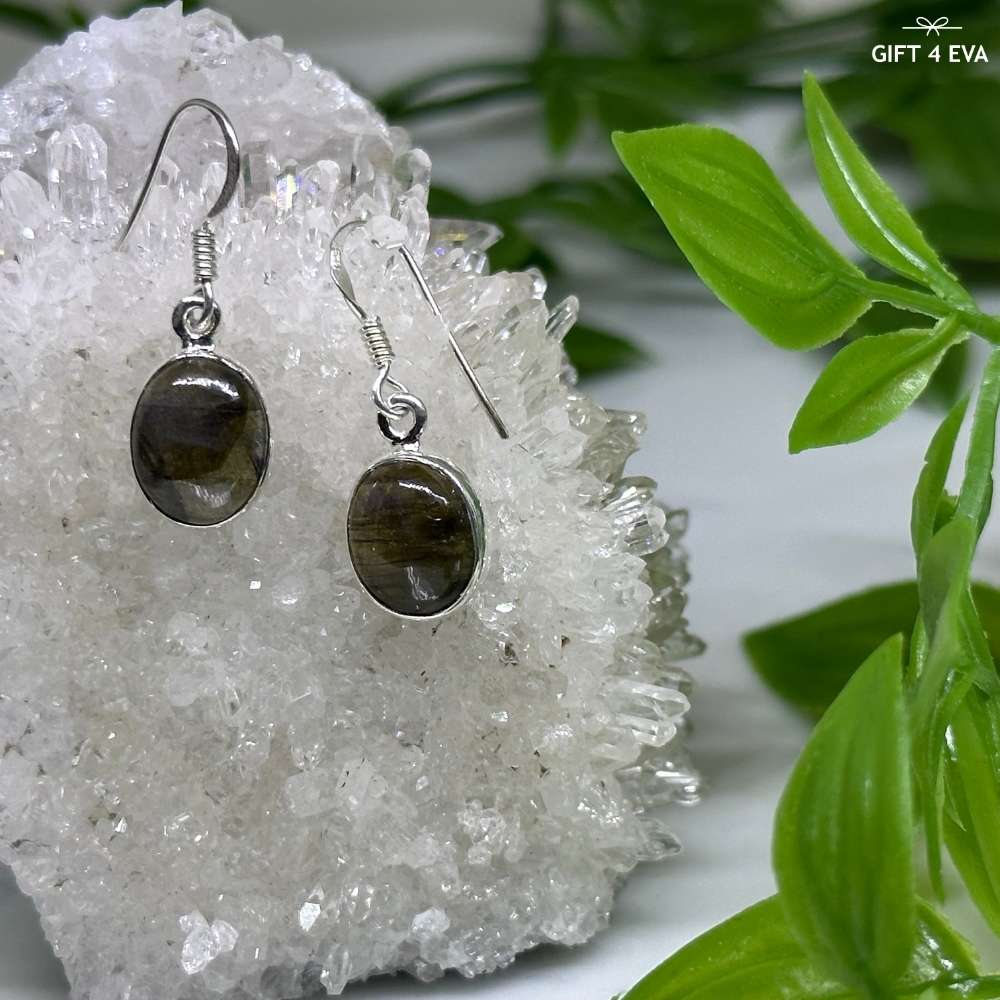 Labradorite 925 Silver Earrings