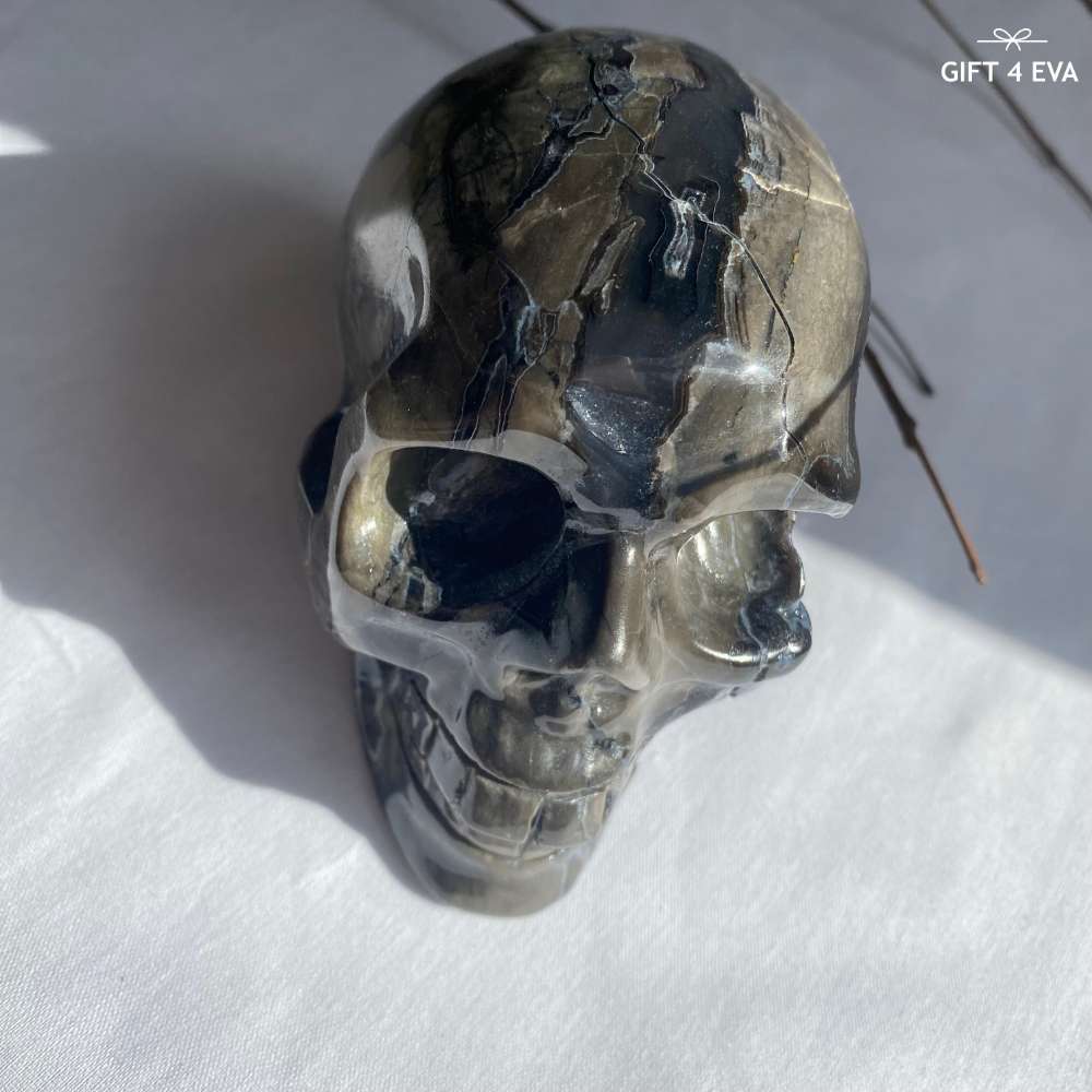 Volcanic Agate Skull